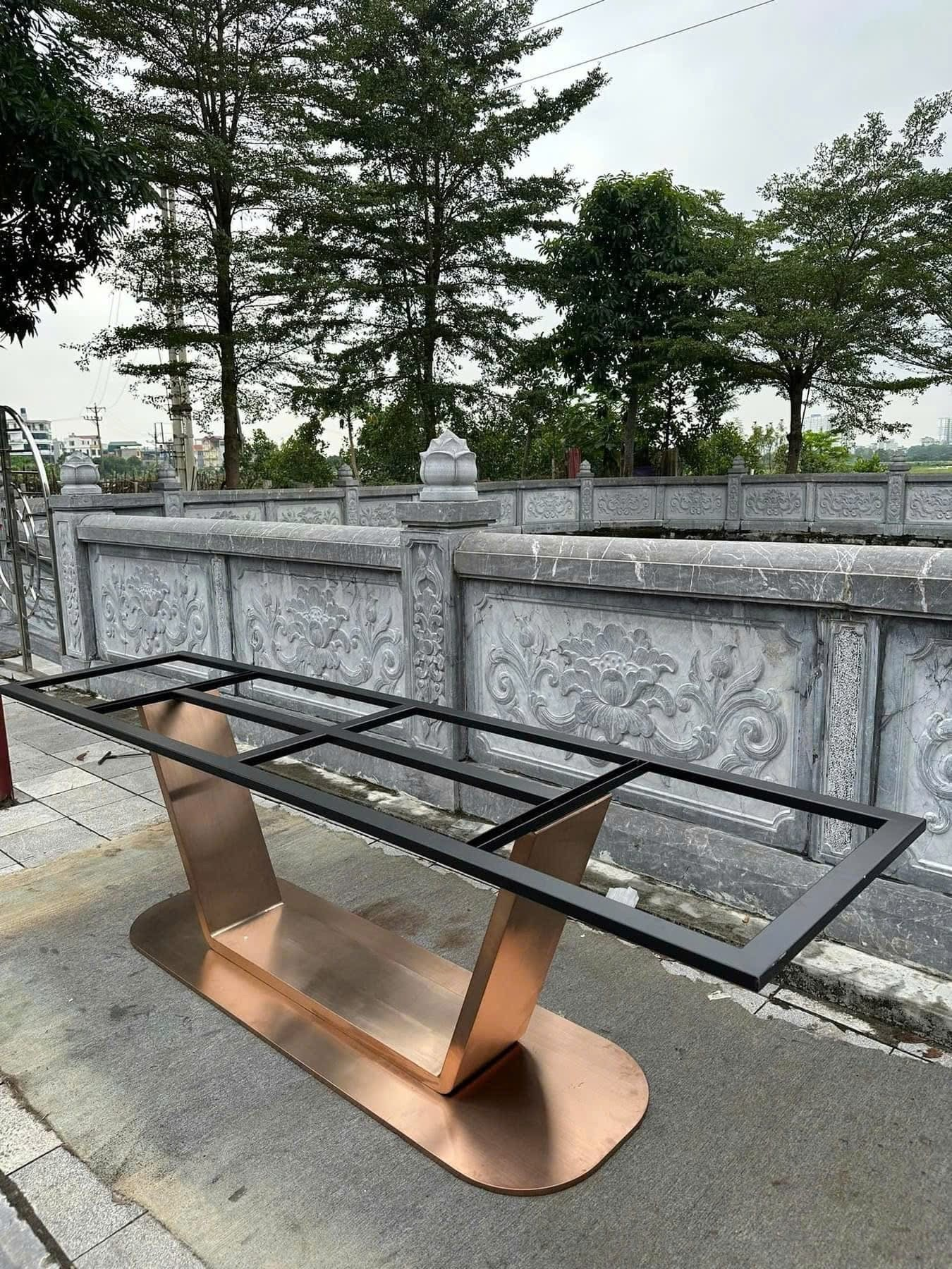 Chân bàn trà sắt sơn tĩnh điện - ảnh 2